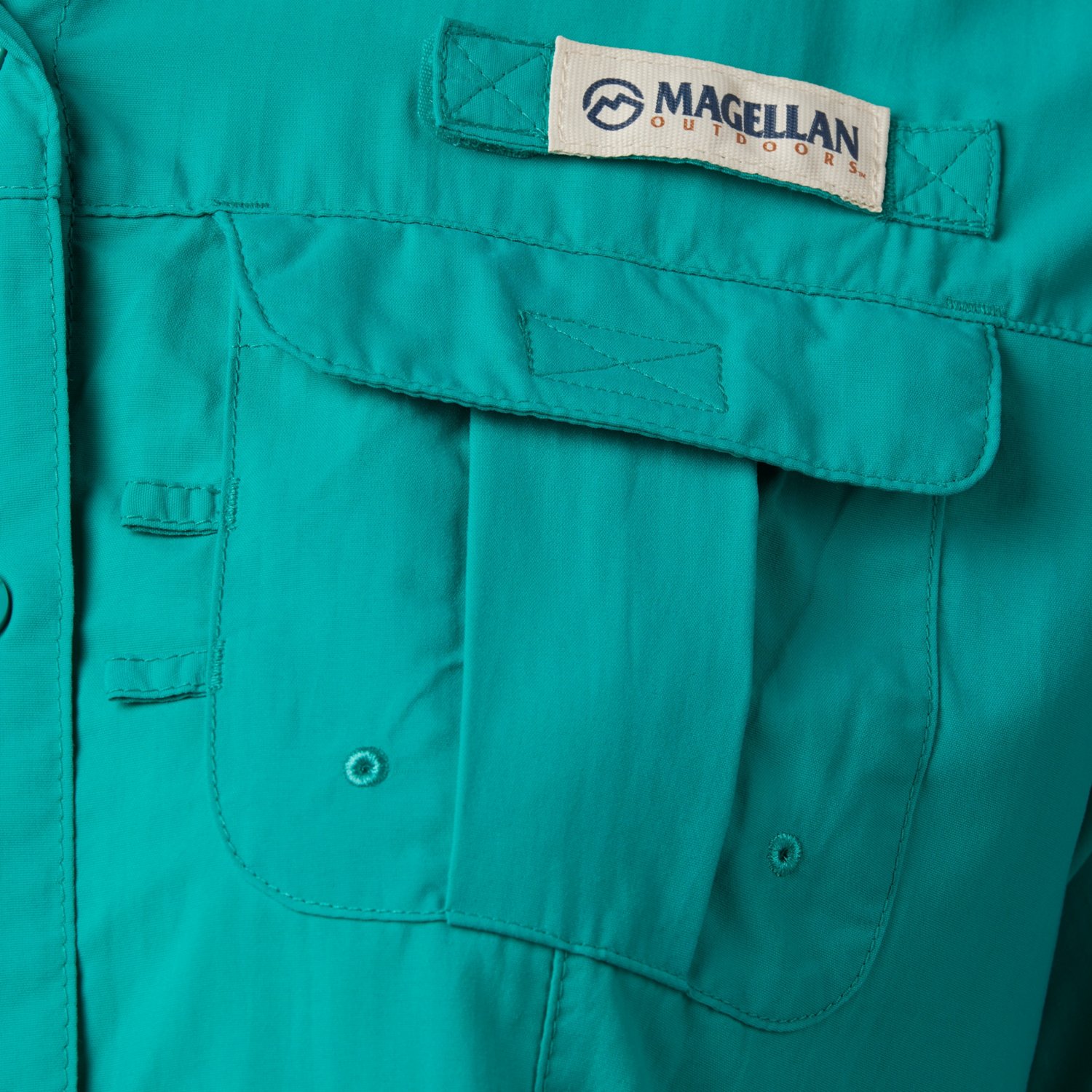 Magellan Outdoors Women's Laguna Madre Fish Gear Shirt - Button-Up Short Sleeve (New Without Tags)