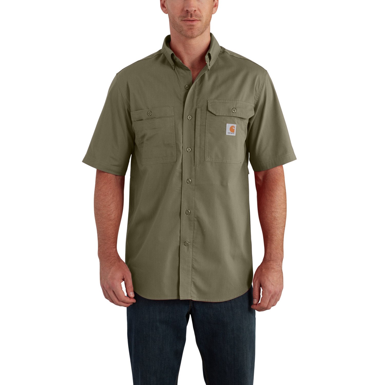 Carhartt Men's Force Ridgefield Solid Short Sleeve Shirt | Academy