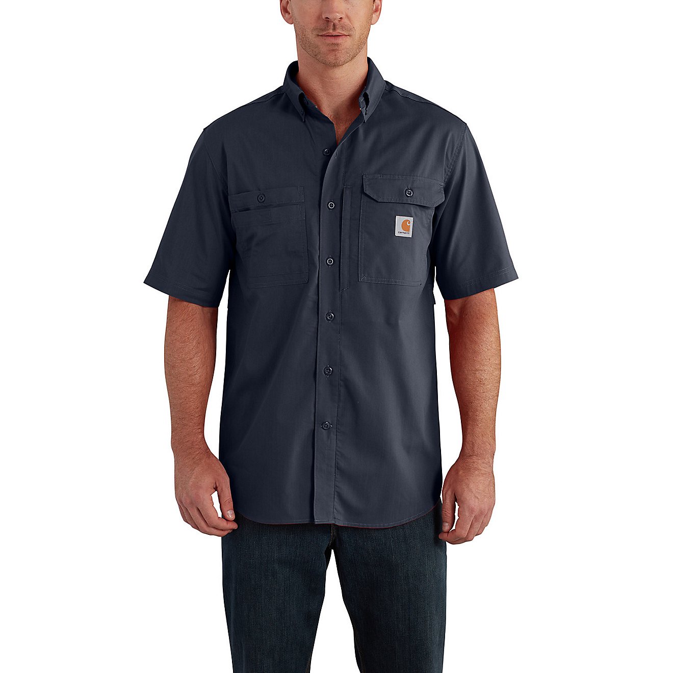 Carhartt Men's Force Ridgefield Solid Short Sleeve Shirt                                                                         - view number 2