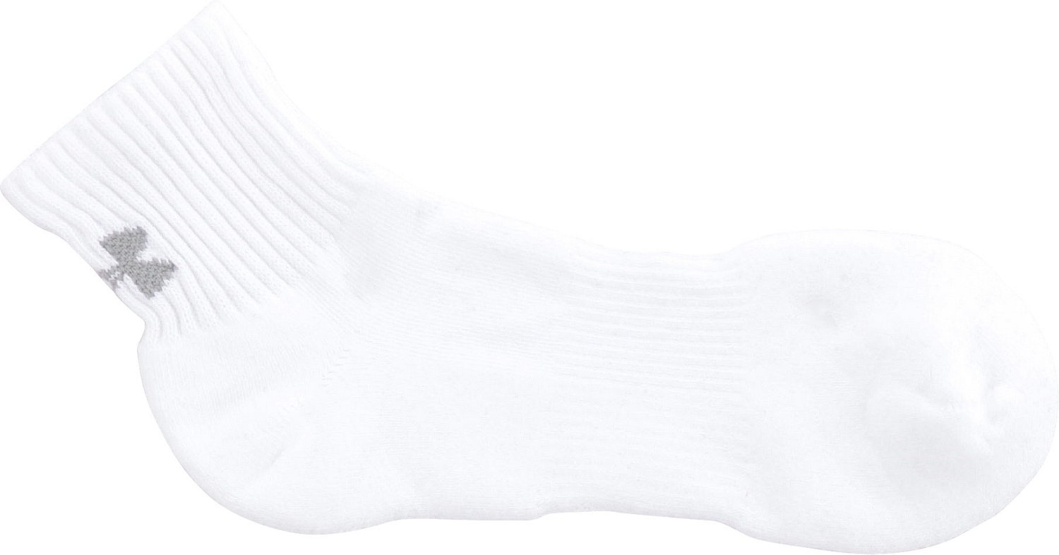 Under Armour Men's Charged Cotton 2.0 Quarter Socks 6 Pack Academy
