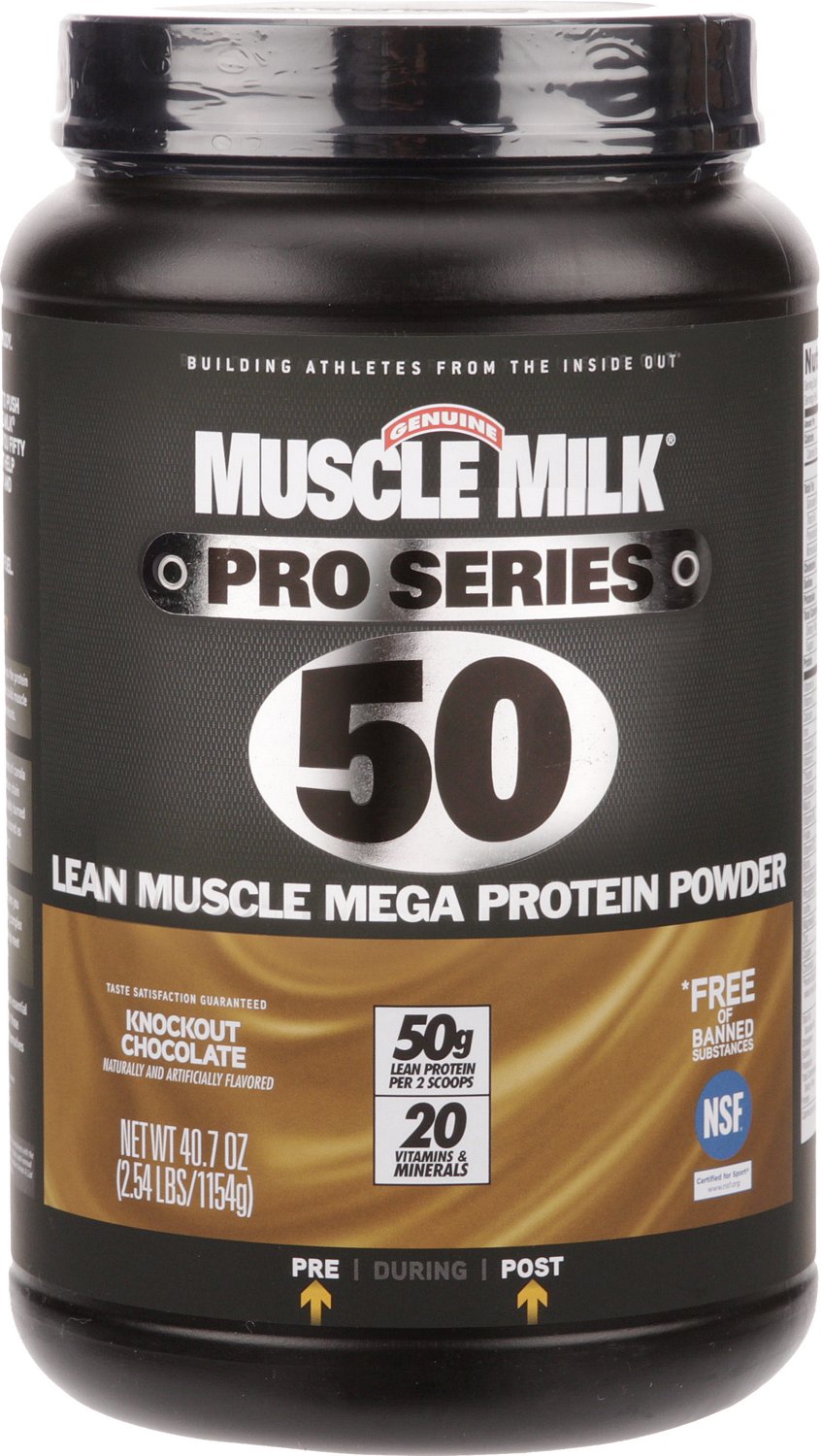 Muscle Milk Pro Series 50 Lean Muscle Mega Protein Powder 2.54 lbs ...