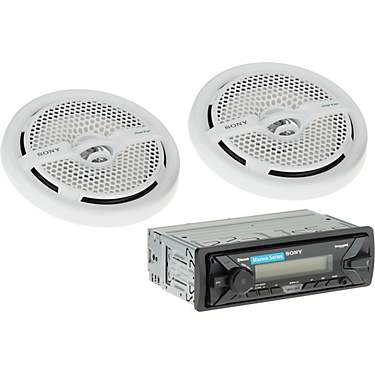 Sony 220W Marine Digital Media Receiver with Two 6-1/2" Speakers                                                                