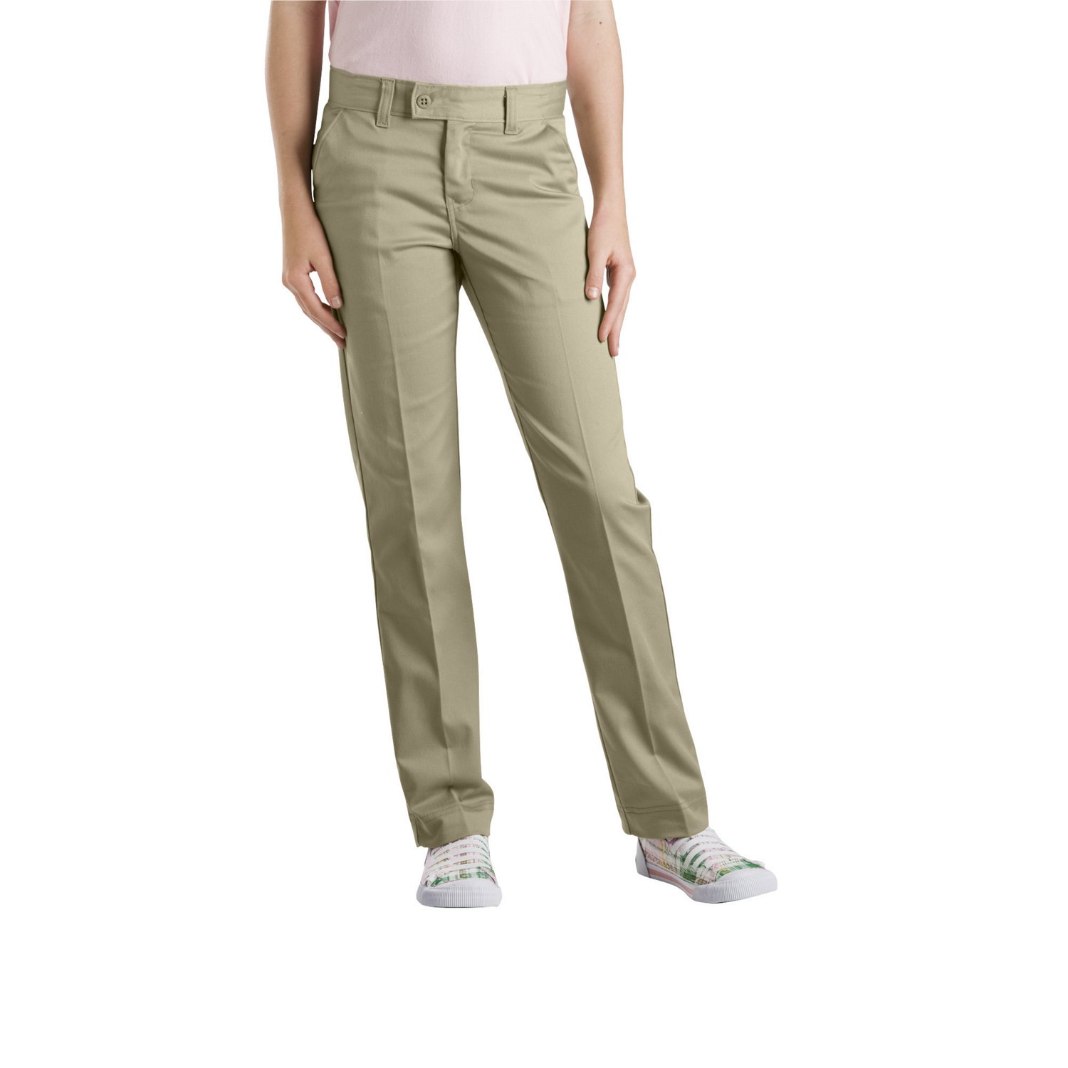 Dickies Girls' Slim Fit Straight Leg Stretch Uniform Pant | Academy