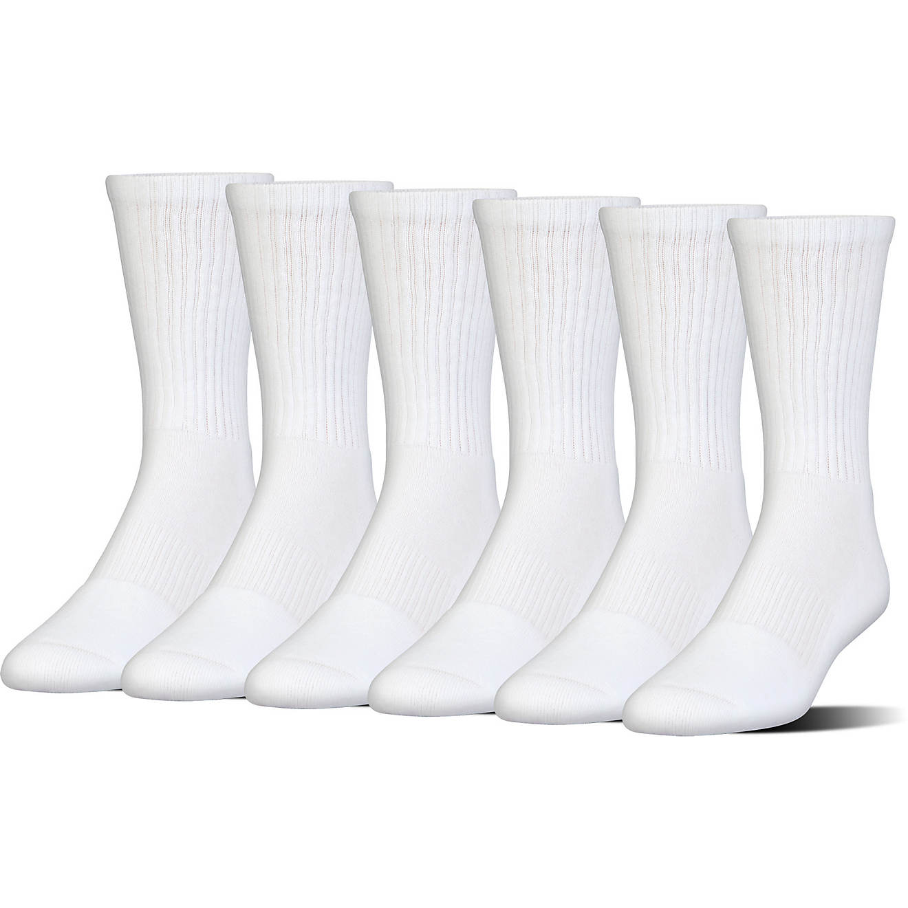 Under Armour Charged Cotton 2.0 Crew Socks 6 Pack                                                                                - view number 1