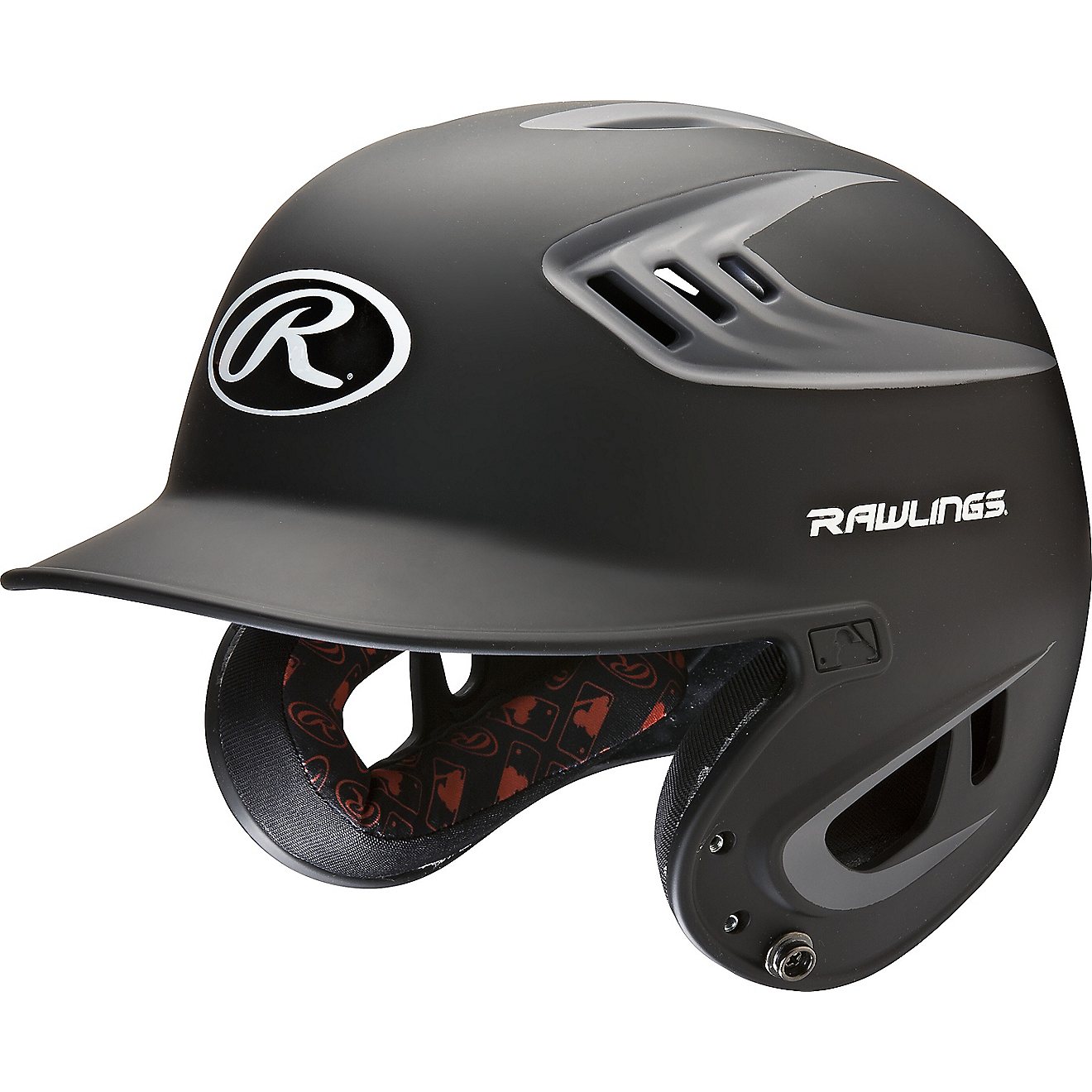Rawlings Juniors' R16 2-Tone Matte Batting Helmet                                                                                - view number 1