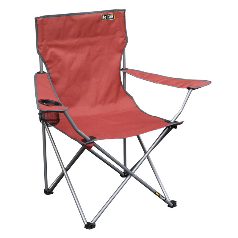 Quik Shade Quik Shade Folding Camping Chair Red - Collapsible Furniture
