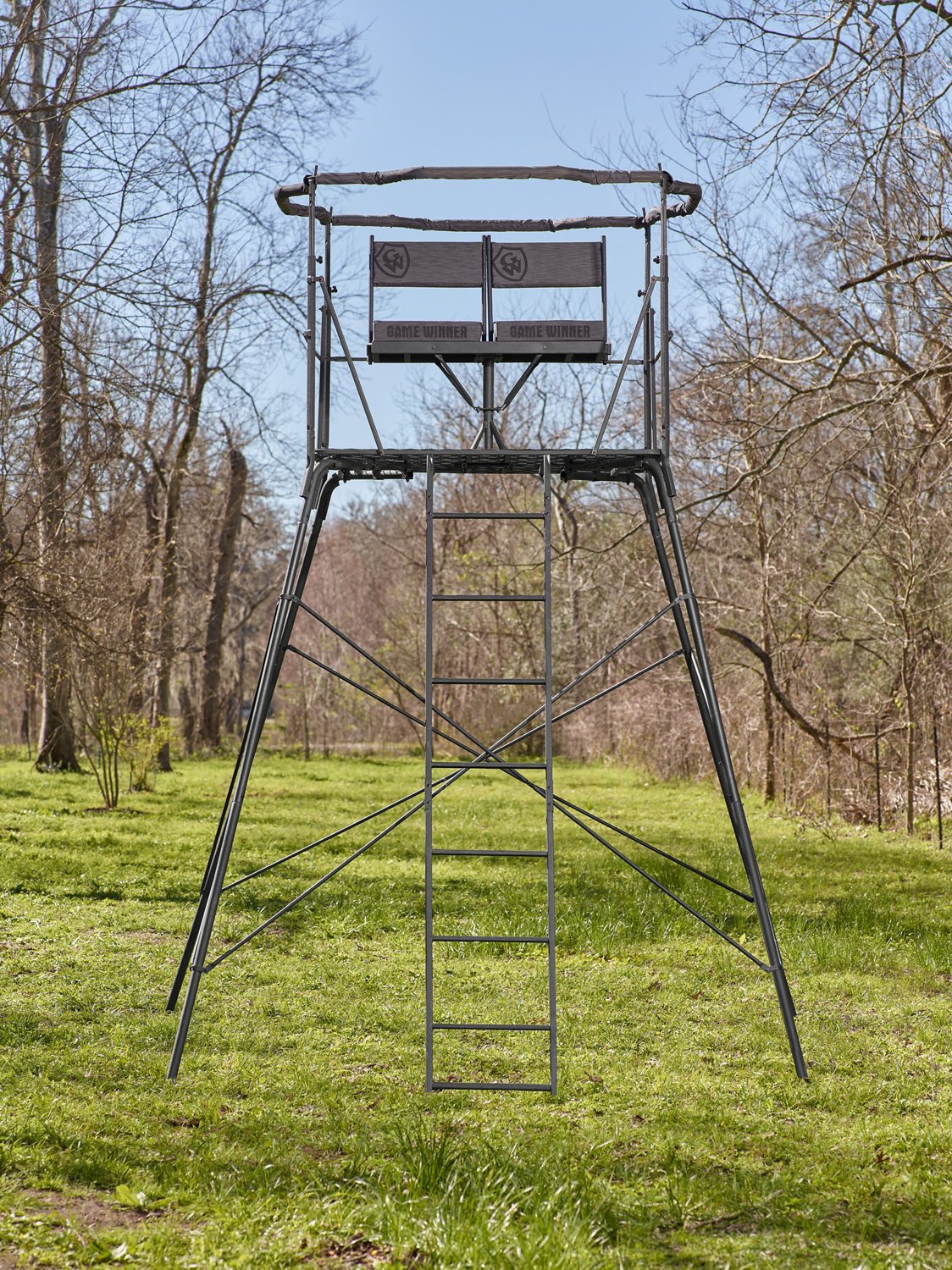 Game Winner 2Man Quad Pod Hunting Stand Academy