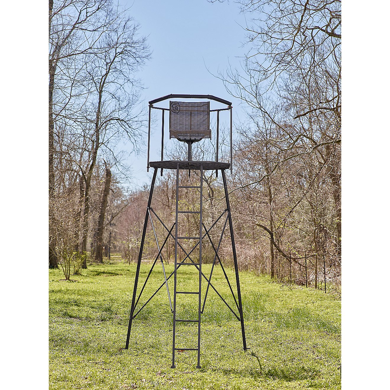 13' Hunting Tripod Stand Tree Blind Outdoor Game Deer Woods Ladder Tower New 