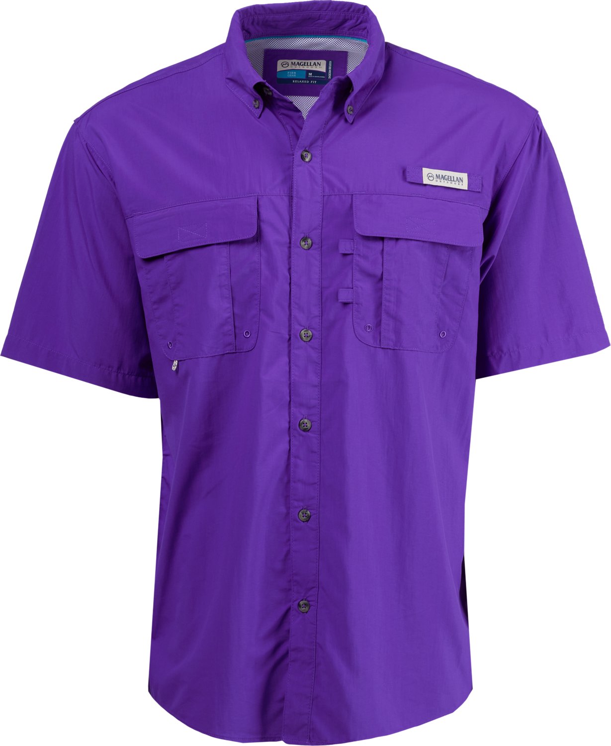 Magellan Outdoors Men's Laguna Madre Solid Short Sleeve