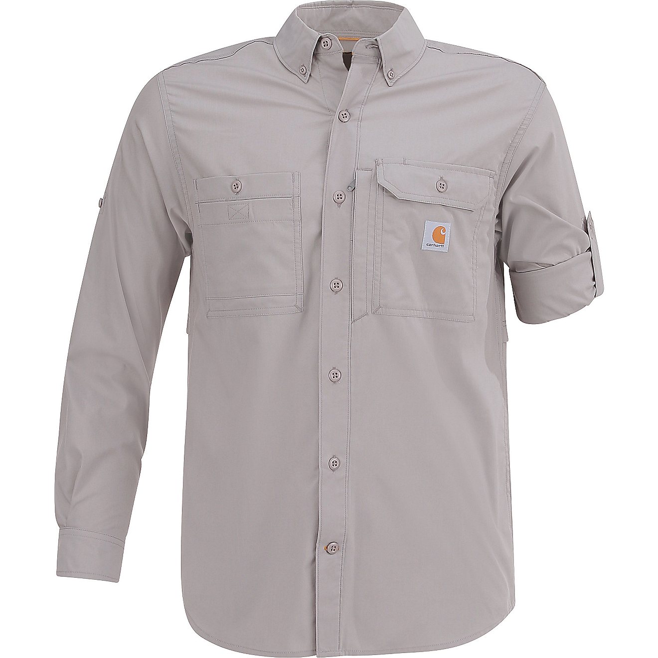 Carhartt Men's Force Ridgefield Solid Long Sleeve Shirt                                                                          - view number 1