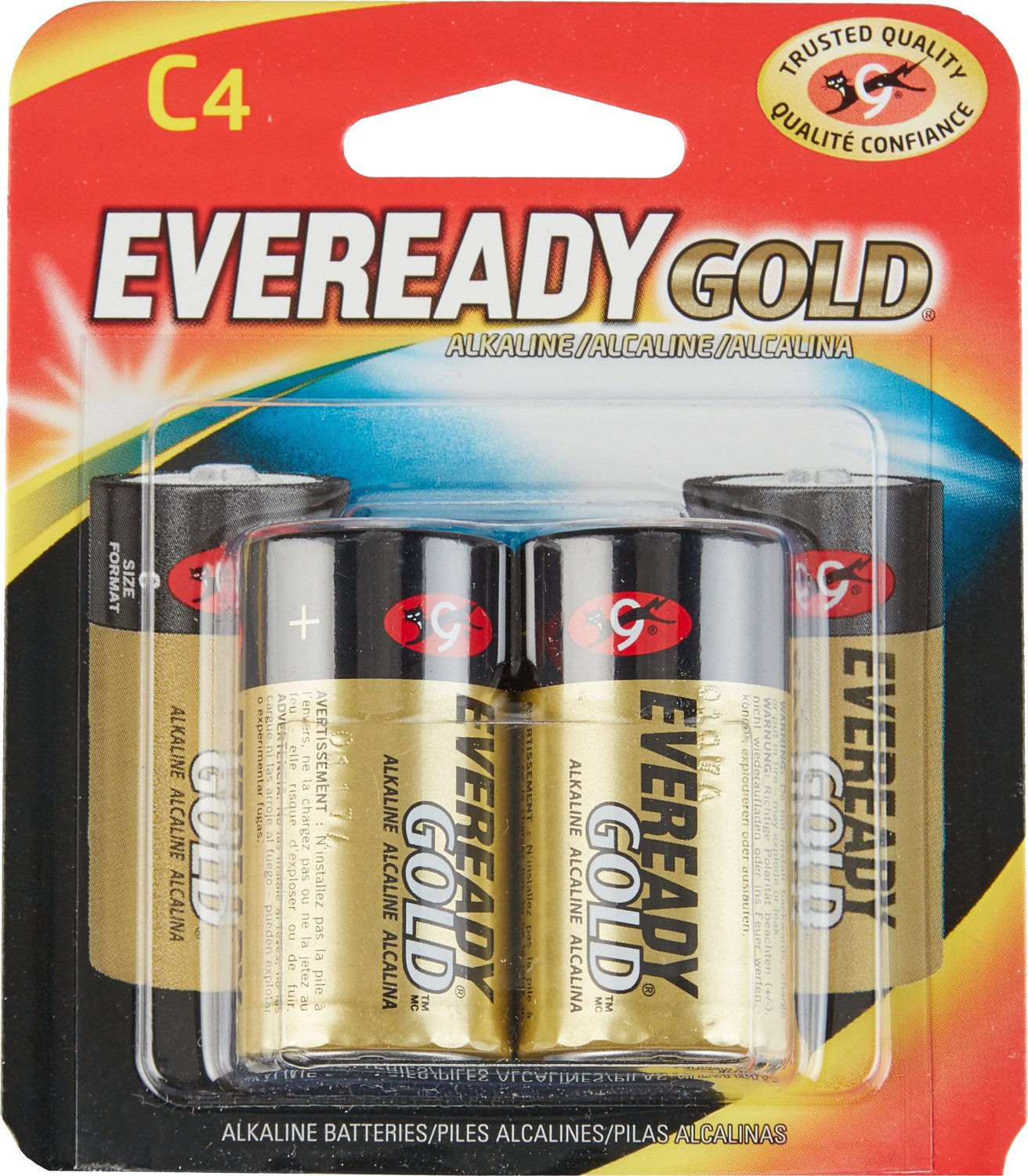Eveready Gold C Alkaline Batteries 4Pack Academy