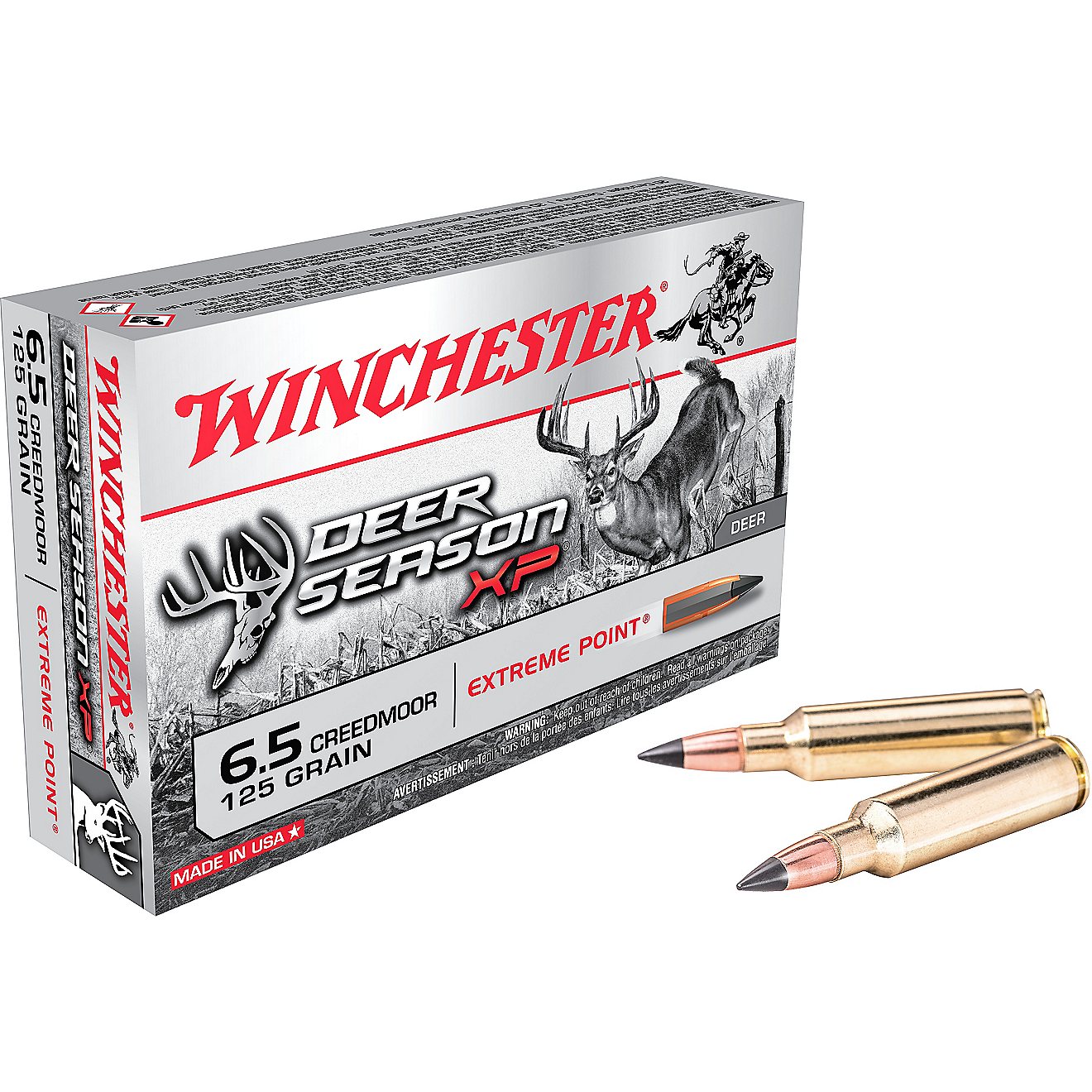 Winchester Deer Season XP 6.5 Creedmoor 125-Grain Rifle Ammunition - 20 Rounds                                                   - view number 1