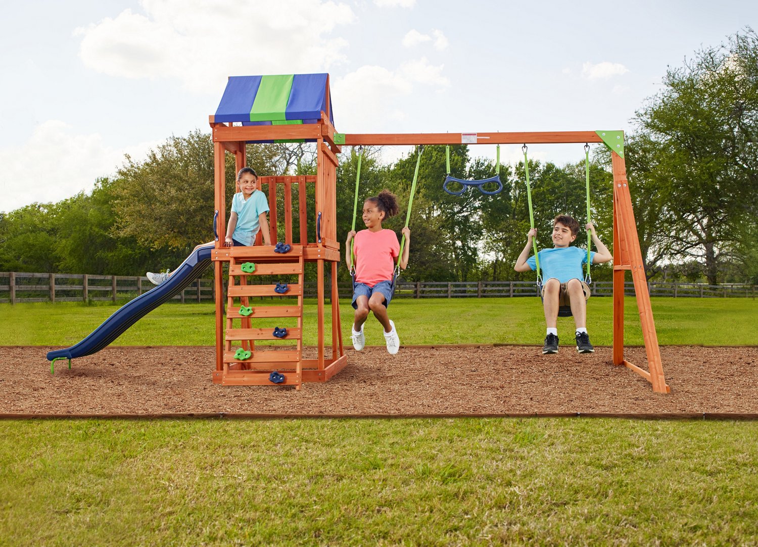 denver wooden swing set