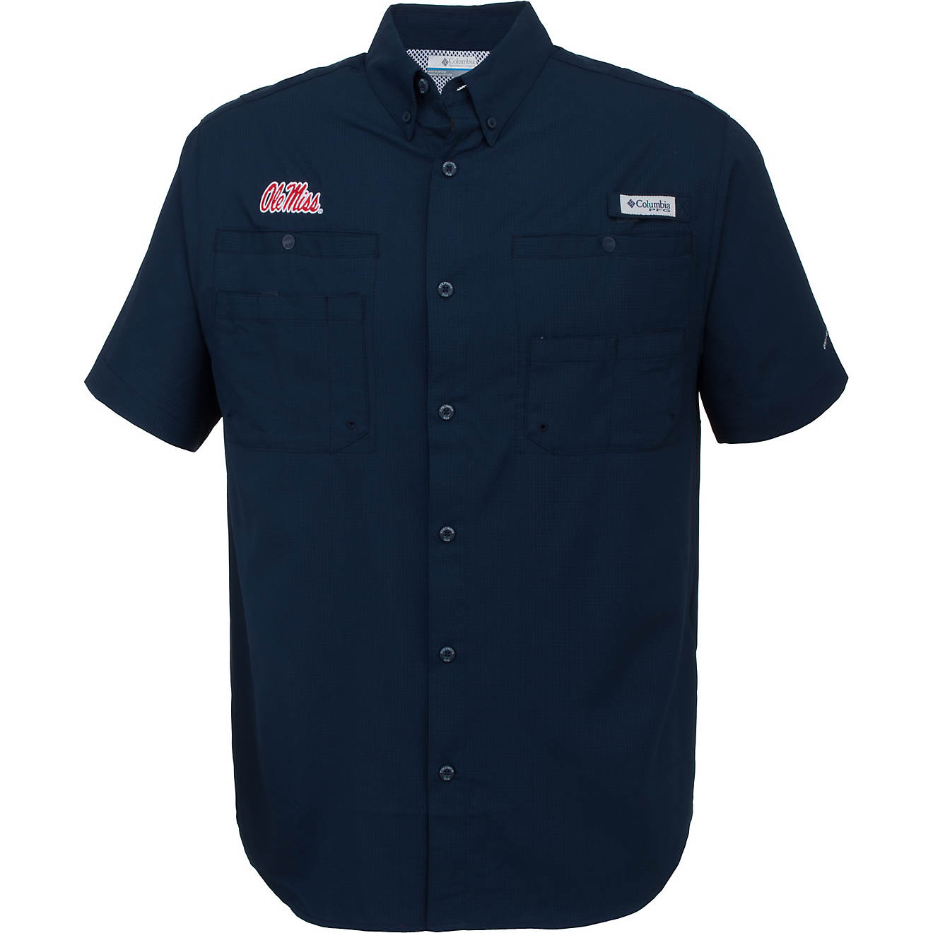 Columbia Sportswear Men's University of Mississippi Tamiami™ Button Down Shirt                                                 - view number 1
