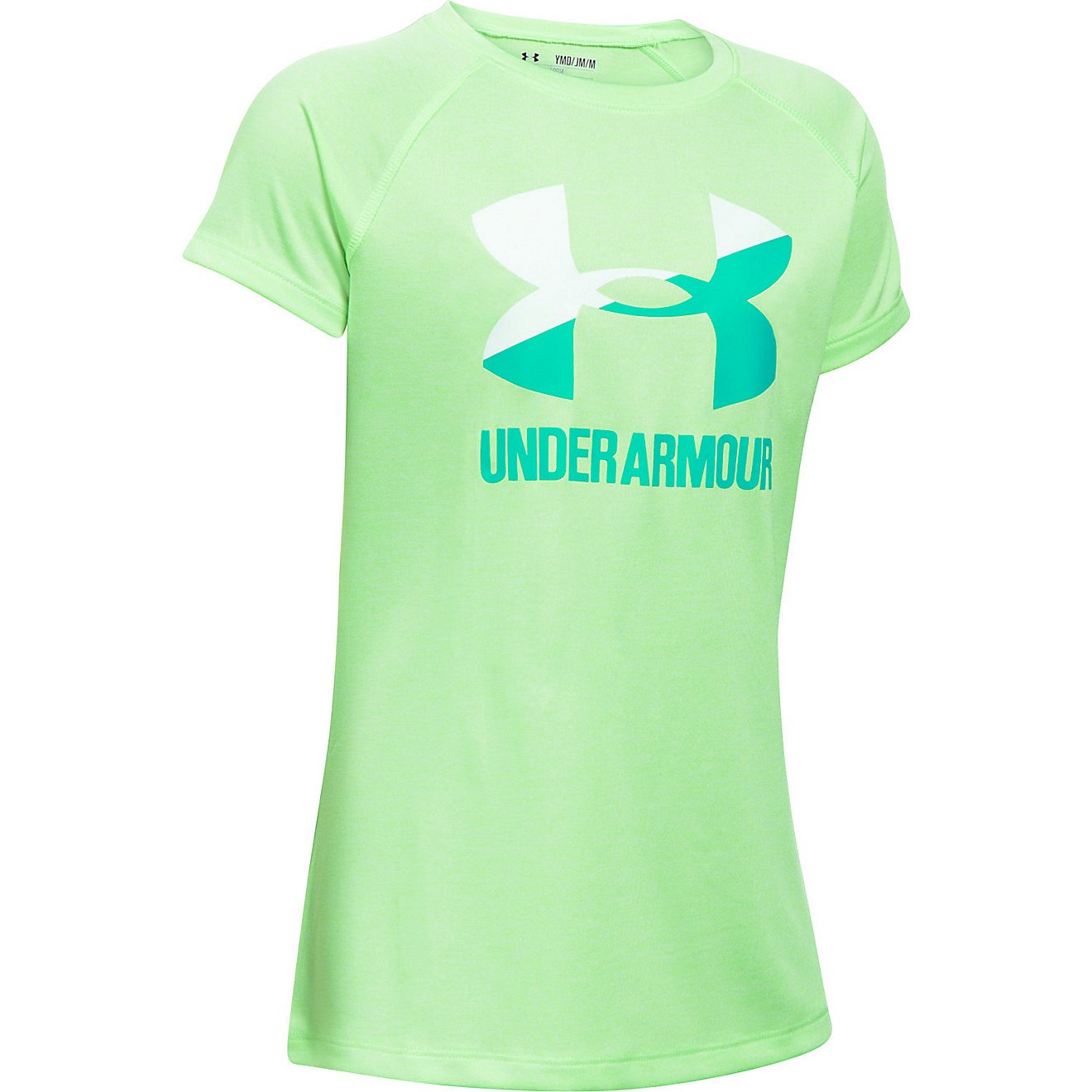 Under Armour Girls' Big Logo Short Sleeve T-shirt                                                                                - view number 1