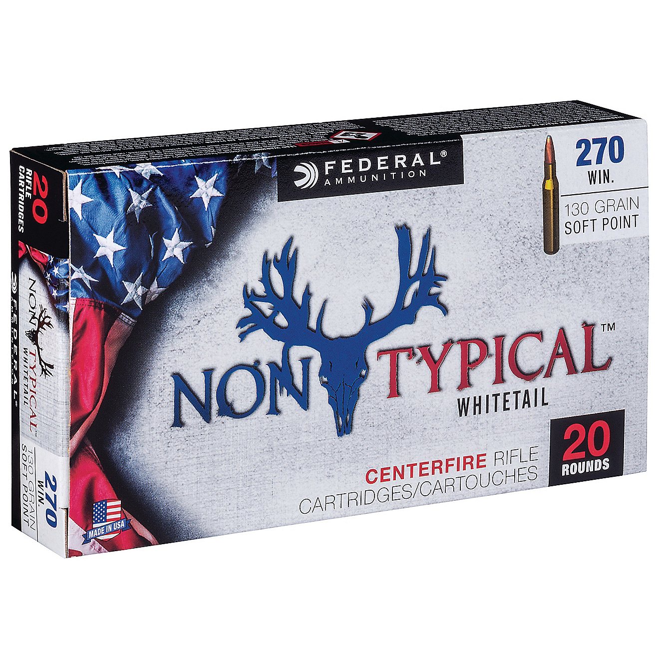 Federal Premium .270 Win 130-Grain Nontypical Rifle Ammunition - 20 Rounds                                                       - view number 1