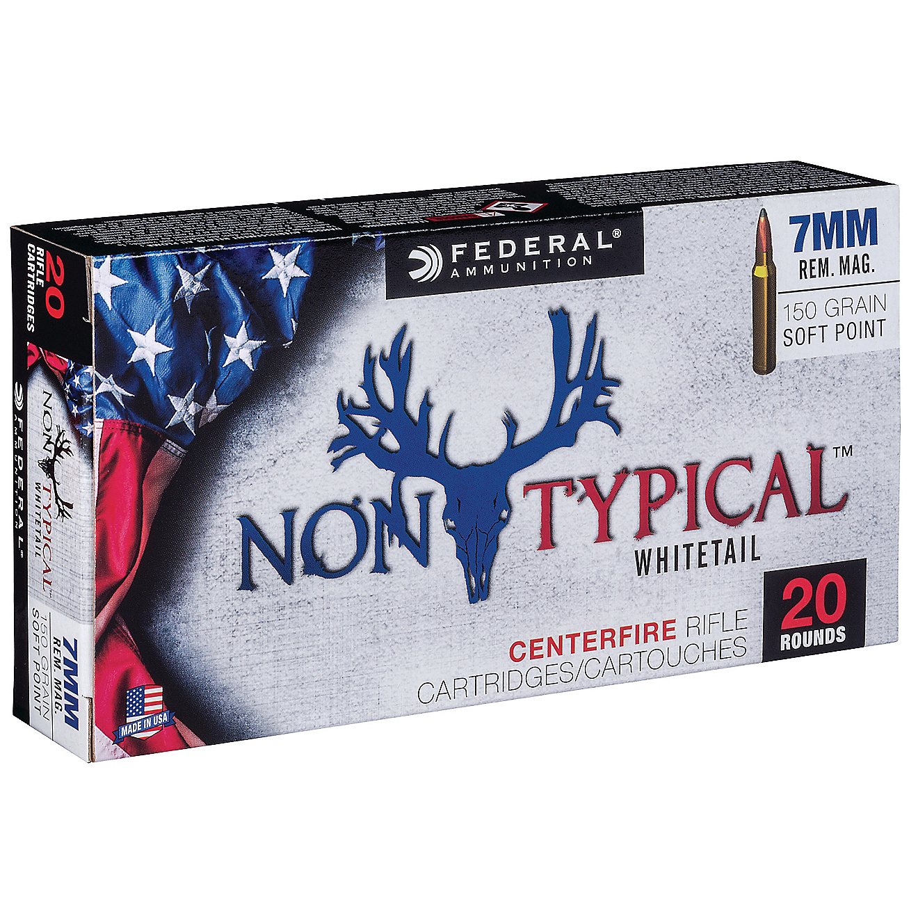 Federal Premium 7mm Rem Mag 150-Grain Nontypical Rifle Ammunition - 20 Rounds                                                    - view number 1