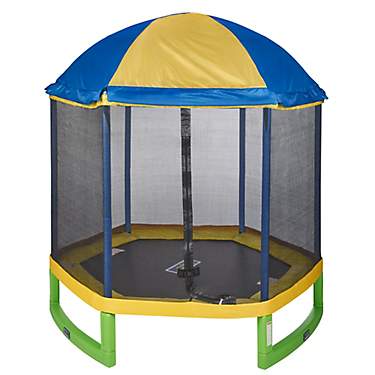 JumpZone 7 ft My First Trampoline with Tent Top Combo                                                                           