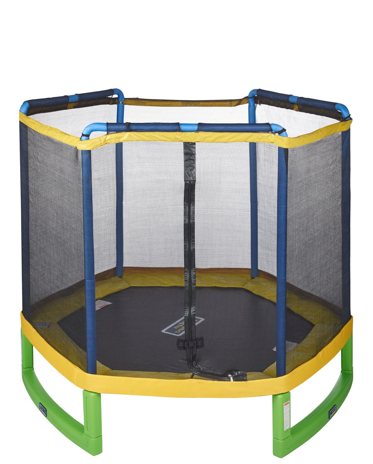JumpZone 7 ft My First Trampoline with Tent Top Combo Academy