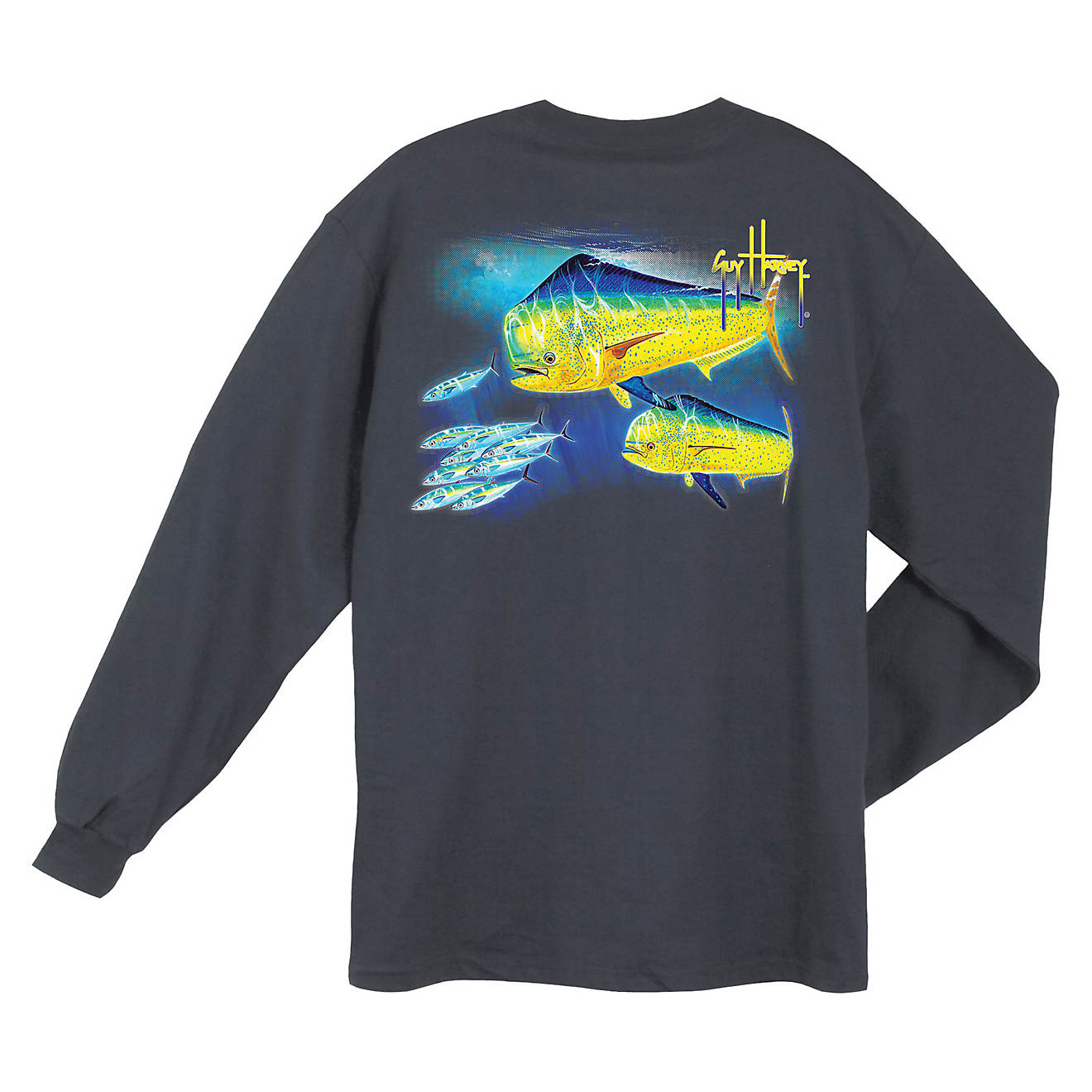 Guy Harvey Men's Double Dorado Long Sleeve T-shirt                                                                               - view number 1