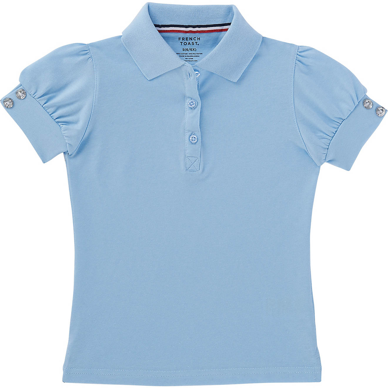 French Toast Toddler Girls' Puff Sleeve Polo                                                                                     - view number 1