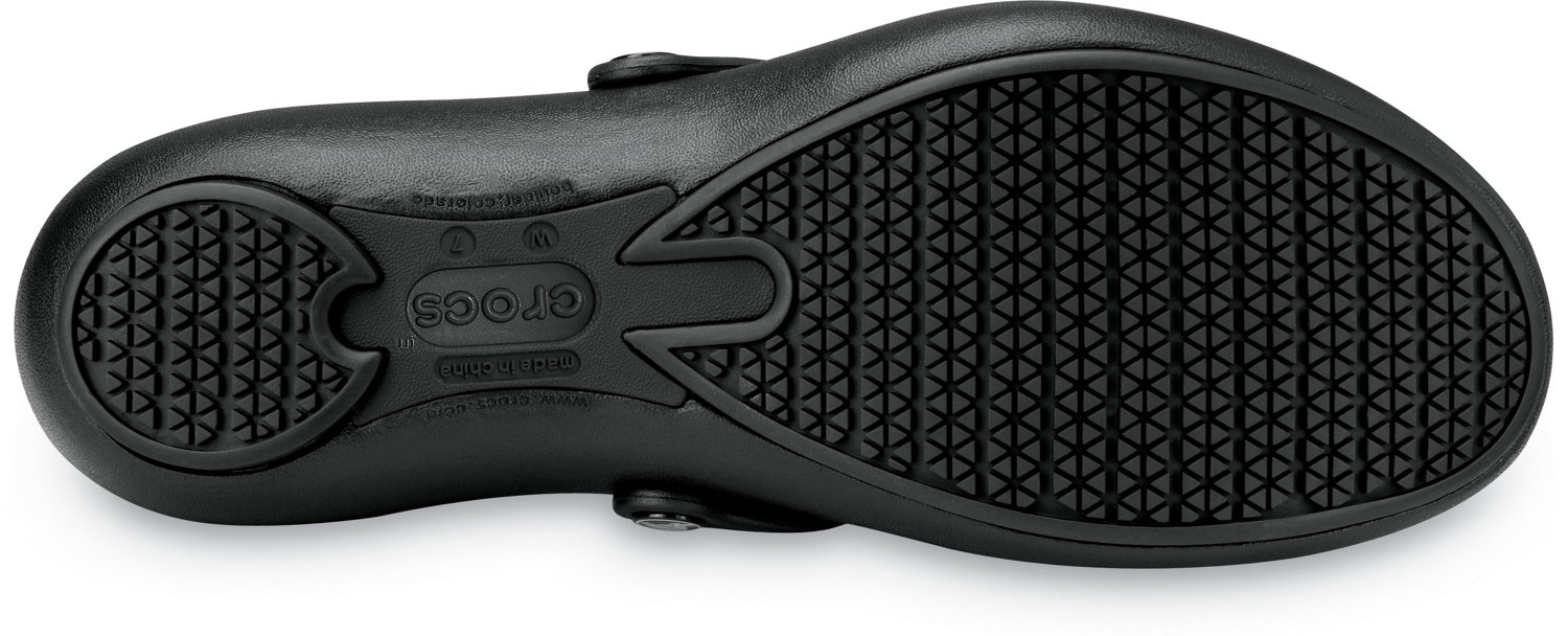 alice work flat crocs