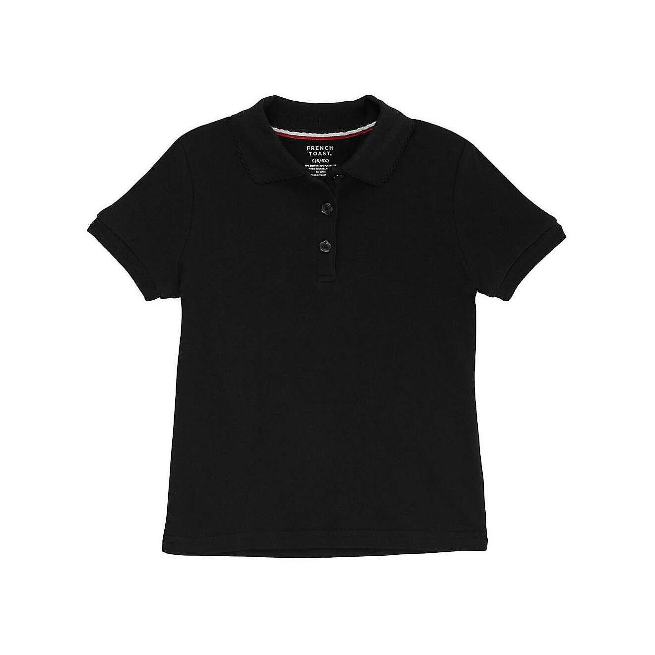 French Toast Girls' Polo Shirt with Picot Collar                                                                                 - view number 1
