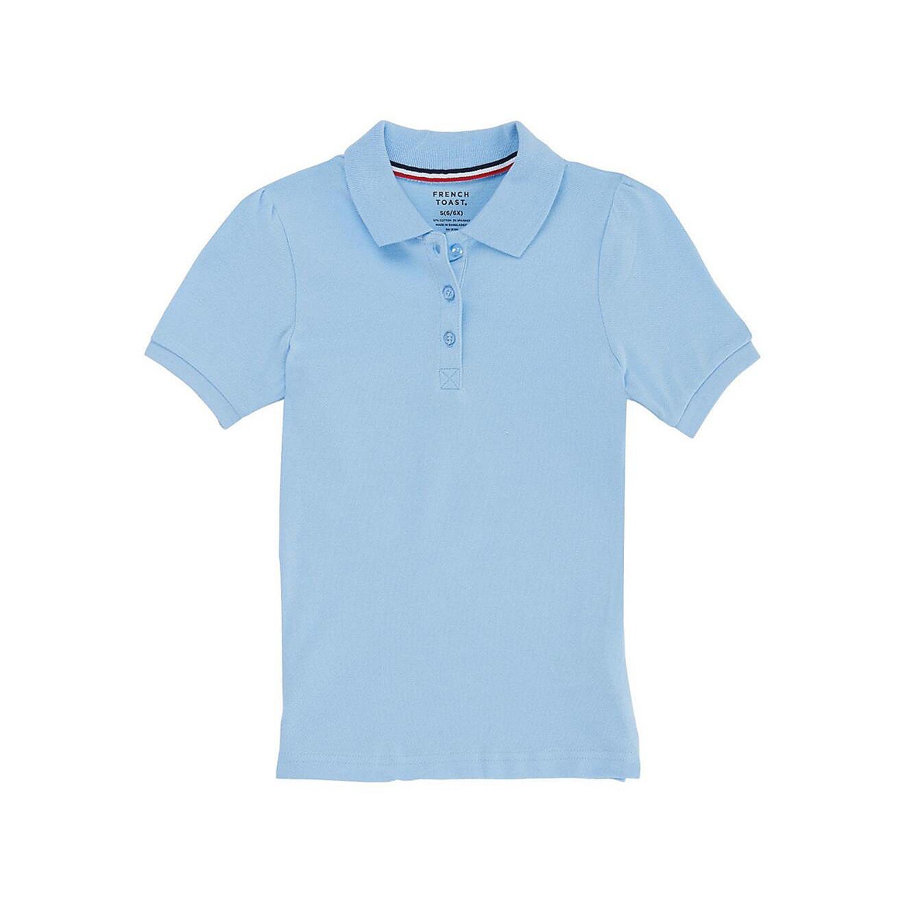 French Toast Girls' Short Sleeve Stretch Pique Polo Shirt                                                                        - view number 1