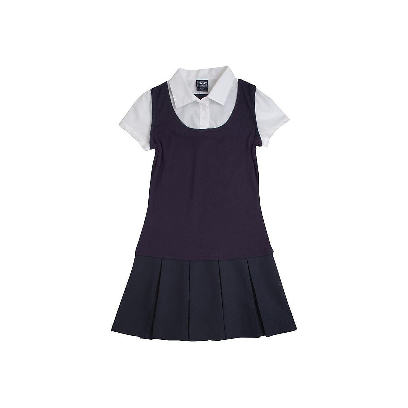 French Toast Girls' 2-in-1 Pleated Dress                                                                                         - view number 1