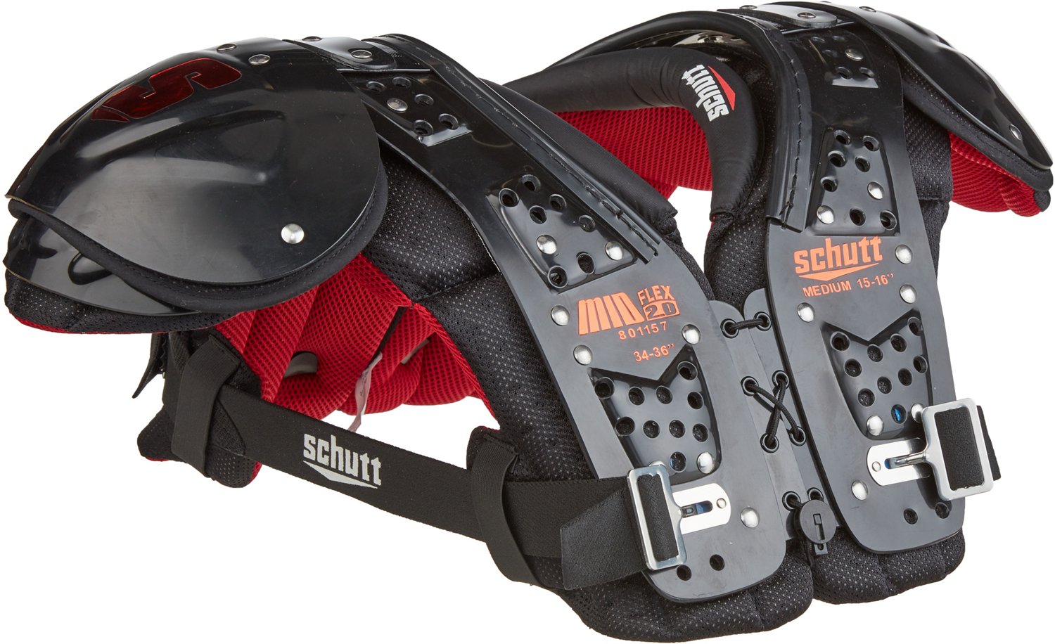 Schutt Youth Mid Flex 2.0 Shoulder Pads Academy