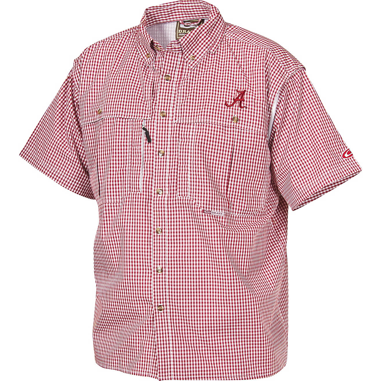 Drake Waterfowl Men's University of Alabama Gameday Wingshooter's Short Sleeve Button-Down Shirt                                 - view number 1