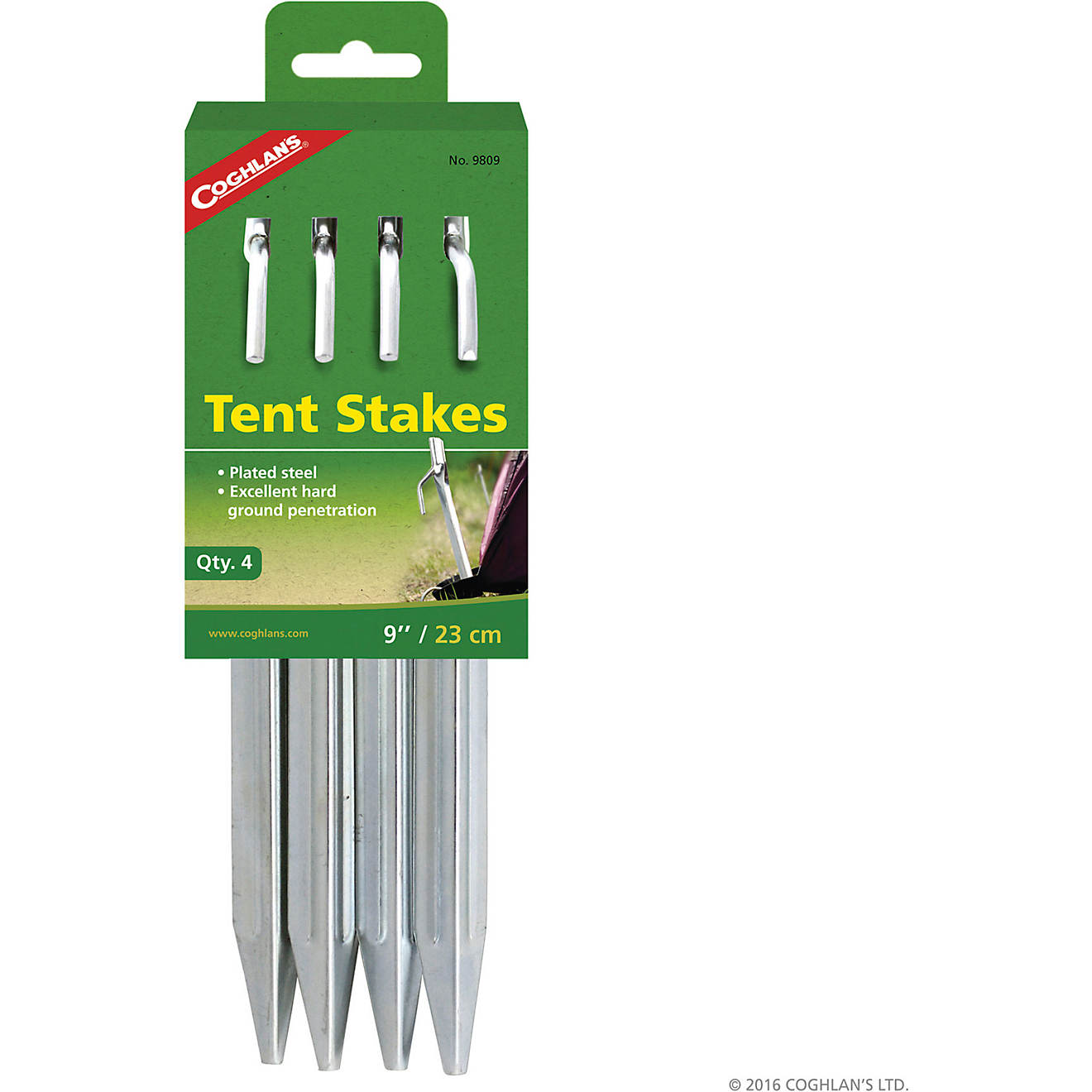 Coghlan's 9 in Steel Tent Stakes 4-Pack                                                                                          - view number 1