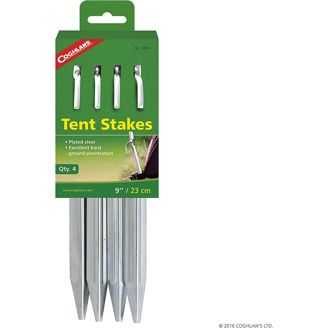 Coghlan's 9 in Steel Tent Stakes 4-Pack                                                                                          - view number 1