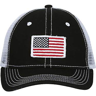 Academy Sports + Outdoors Men's American Flag Trucker Hat                                                                       