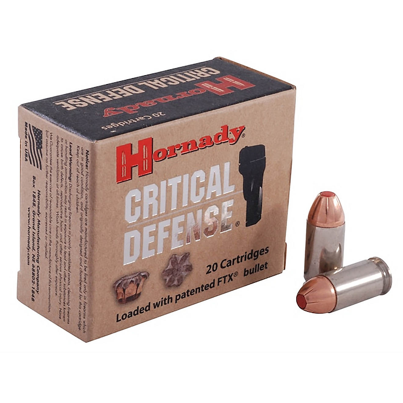 Hornady Critical Defense FTX .45 Colt 185-Grain Handgun Ammunition - 20 Rounds                                                   - view number 1