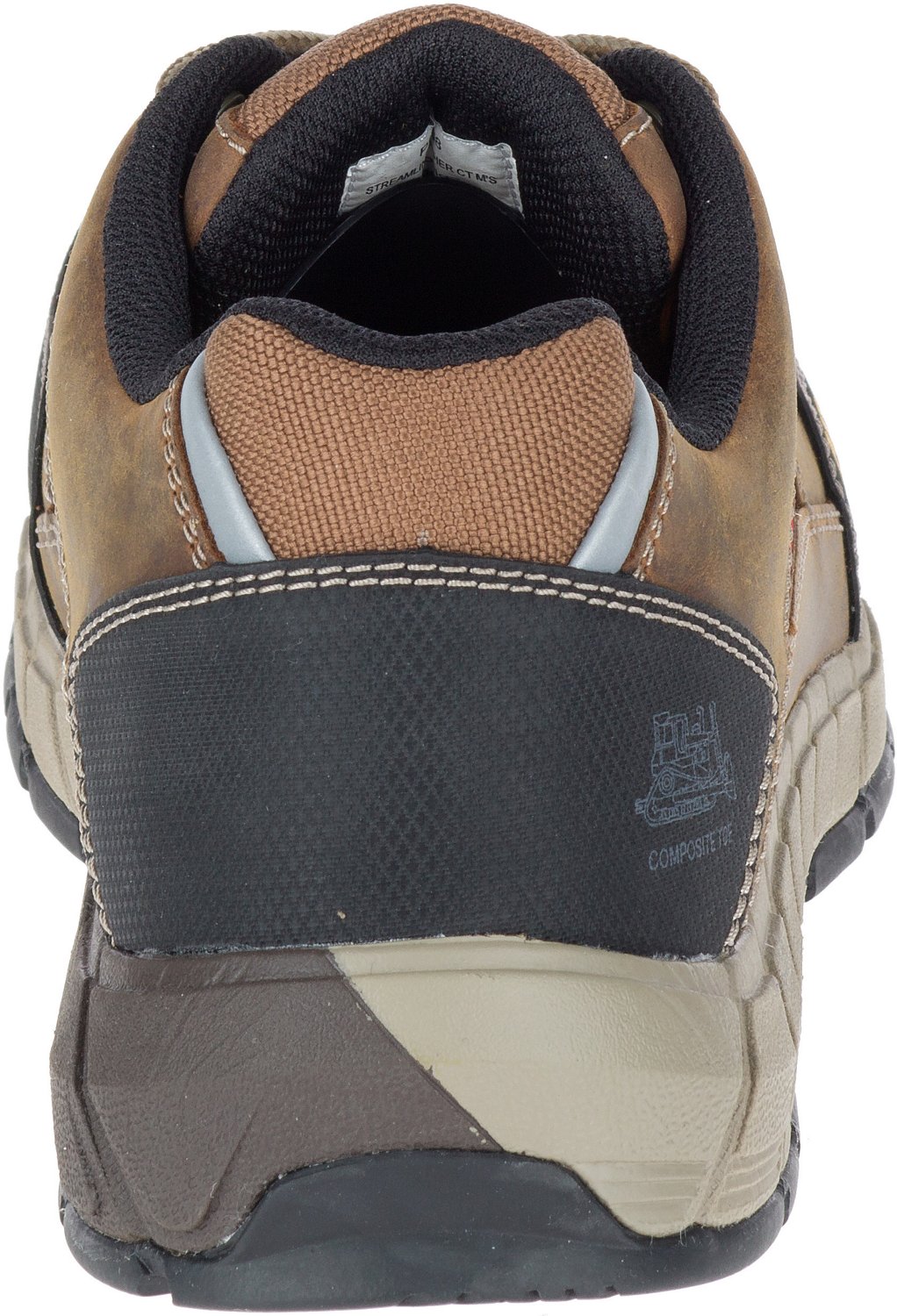men's streamline leather composite toe work shoe