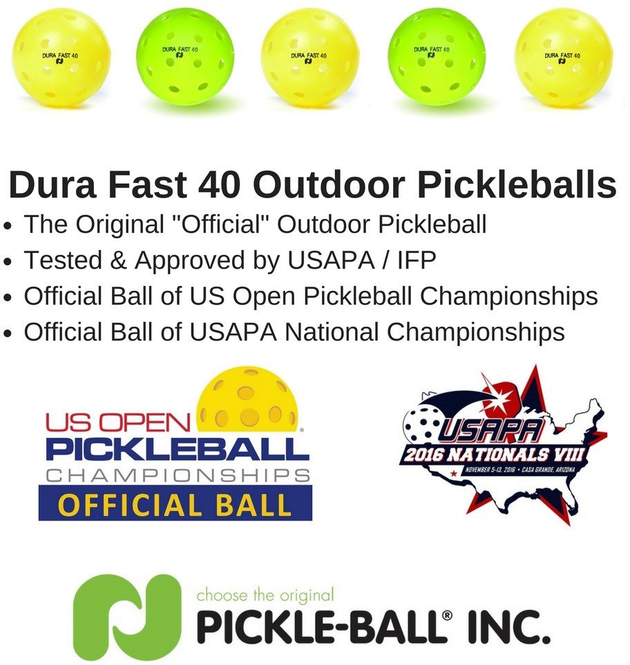 Pickleball DURA Fast 40 Outdoor Pickleball Balls 4Pack Academy