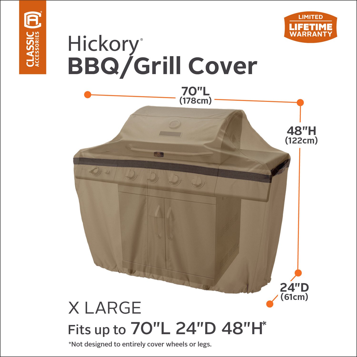 Classic Accessories Hickory Barbecue Grill Cover Academy
