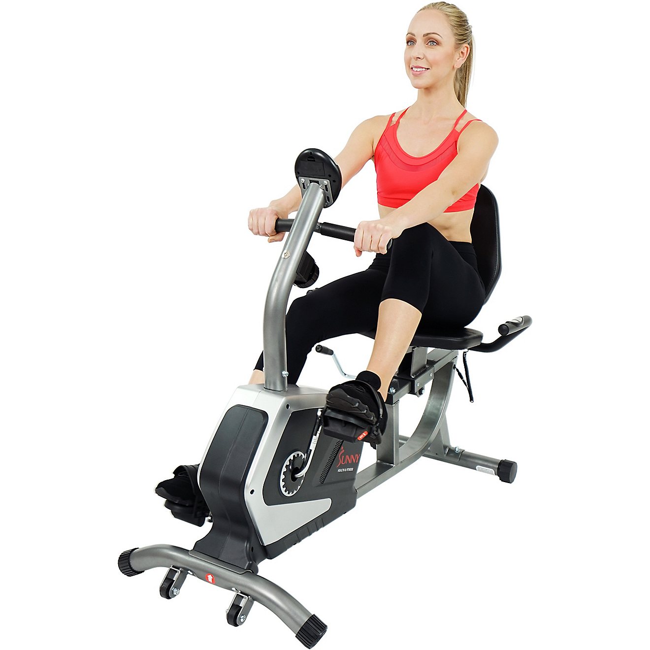 Sunny Health & Fitness Easy Adjustable Seat Recumbent Bike                                                                       - view number 12