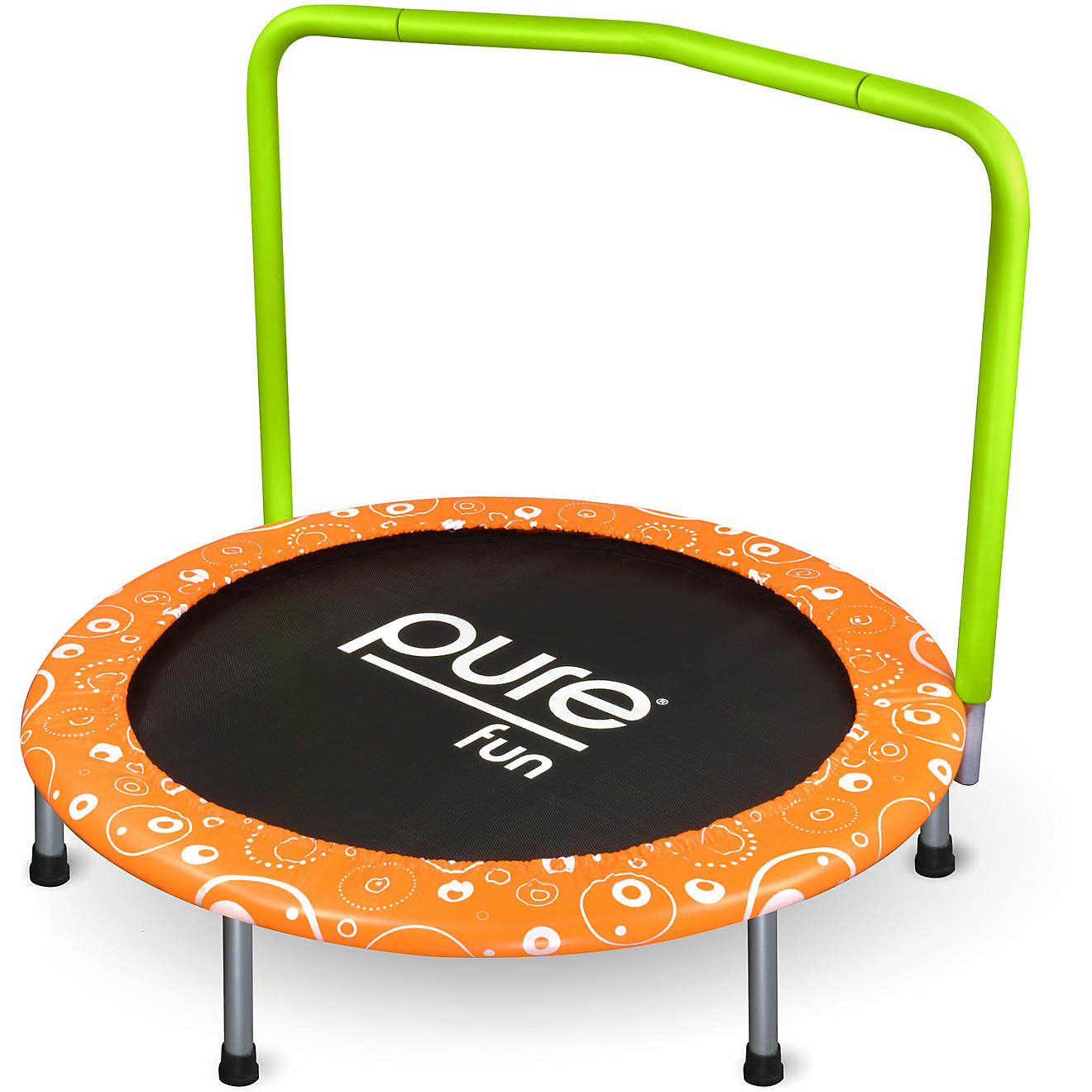 Pure Fun Kids' Foldable Trampoline with Handrail                                                                                 - view number 1