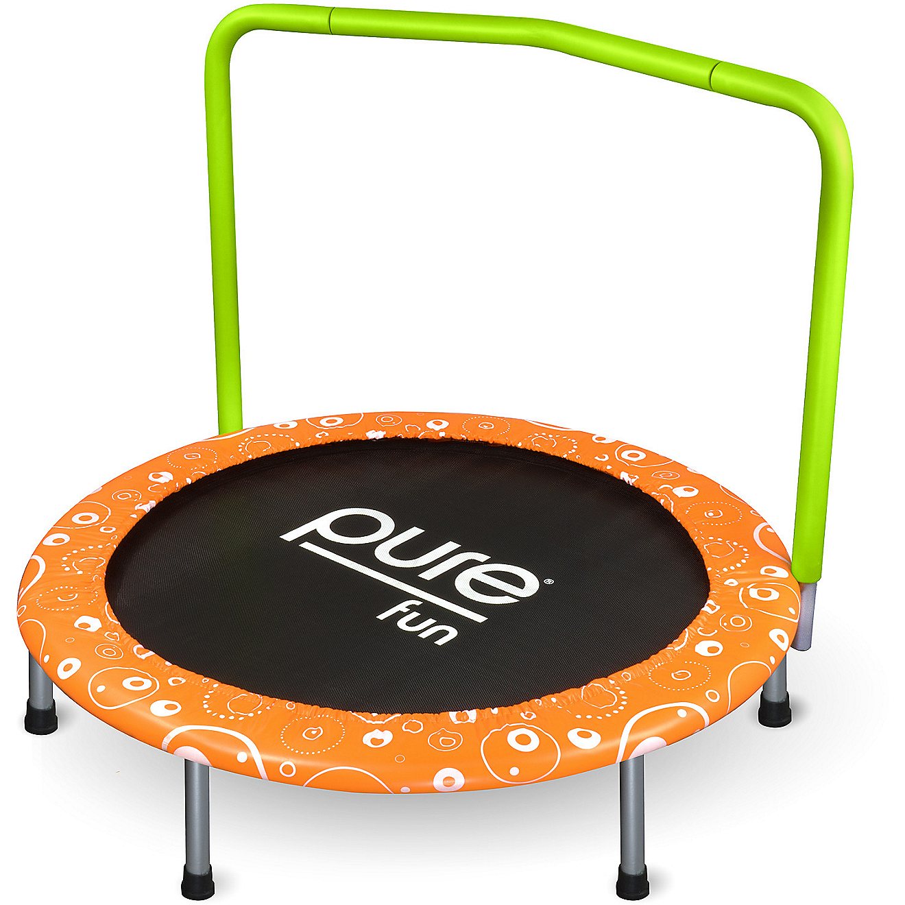 Pure Fun Kids' Foldable Trampoline with Handrail                                                                                 - view number 1