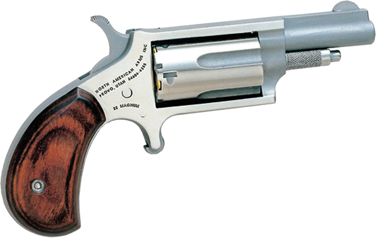 North American Arms 22 Magnum .22 LR/.22 WMR Rosewood Grip Revolver ...