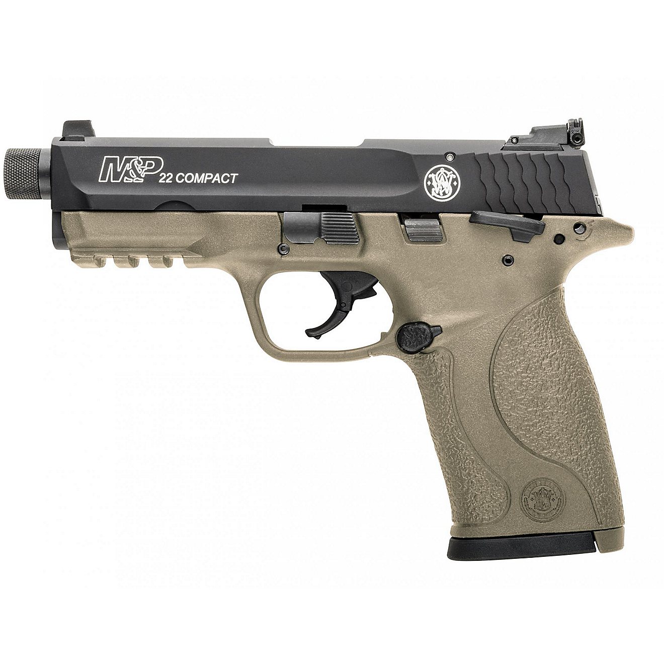 Smith & Wesson M&P22C FDE Cerakote Threaded 22 LR Compact 10-Round Pistol                                                        - view number 2