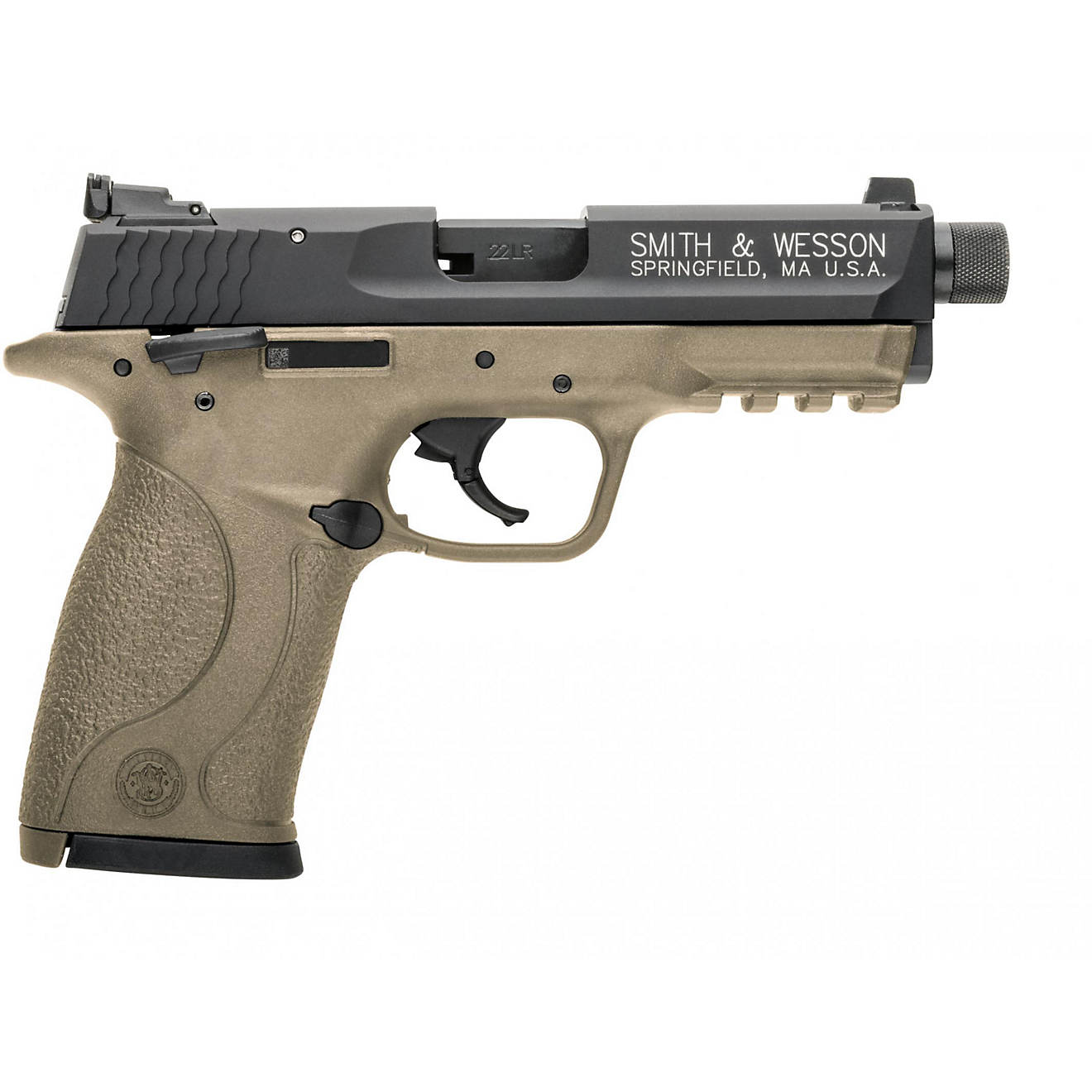 Smith & Wesson M&P22C FDE Cerakote Threaded 22 LR Compact 10-Round Pistol                                                        - view number 1