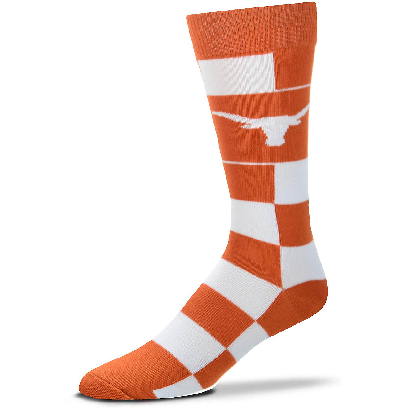 For Bare Feet University of Texas Jumbo Check Thin Knee High Dress Socks                                                         - view number 1