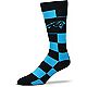 For Bare Feet Carolina Panthers Jumbo Checkered Crew Dress Socks                                                                 - view number 1 image