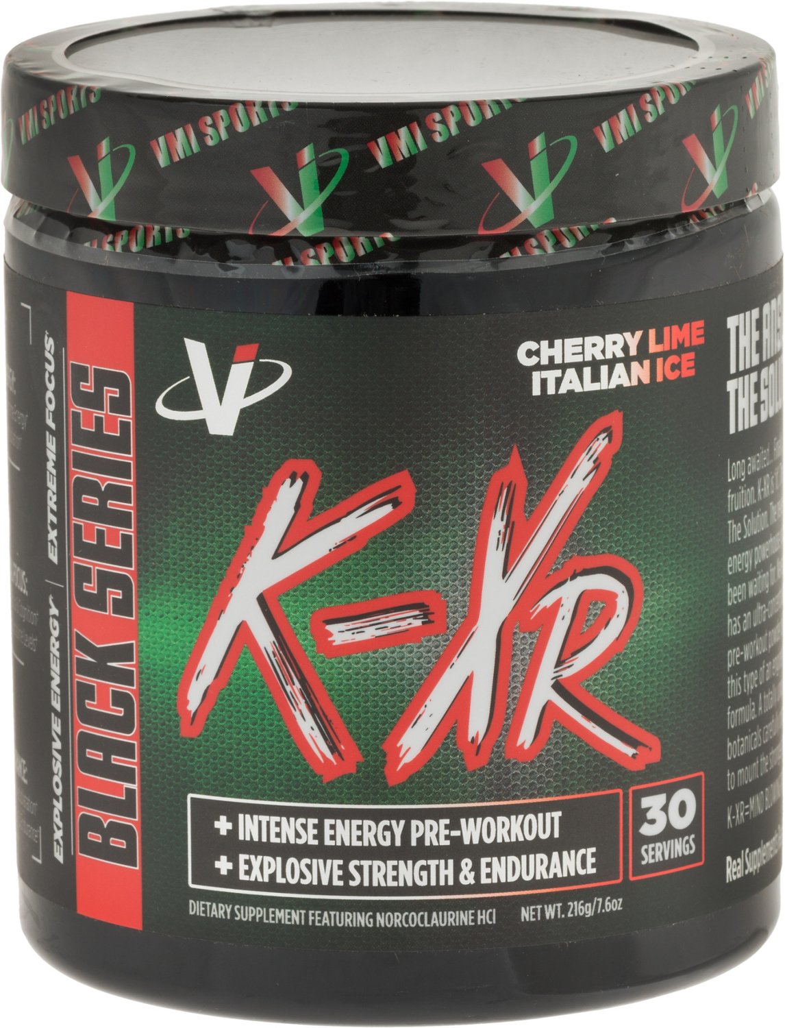 VMI Sports KXR Black Series Preworkout Powder Academy