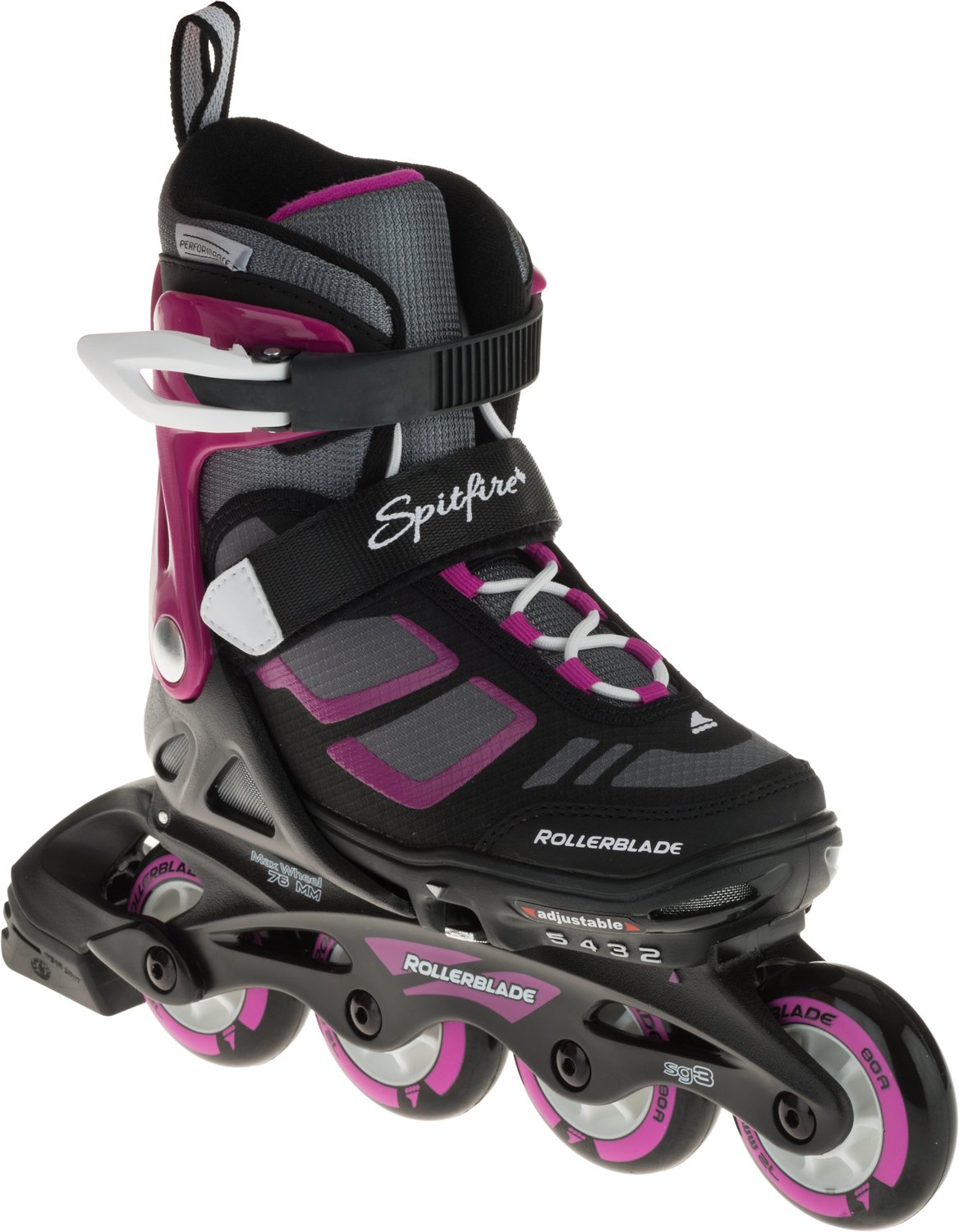 Rollerblade Girls' Spitfire XT InLine Adjustable Skates Academy
