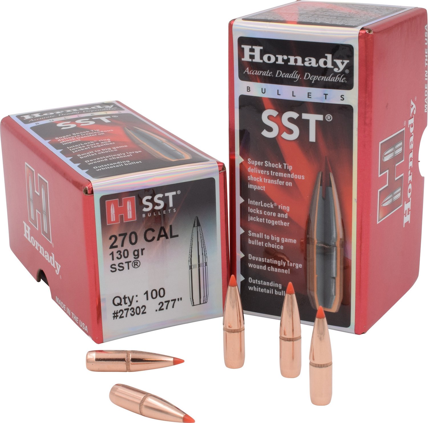 Hornady SST® .270 Caliber 130Grain Bullets Academy