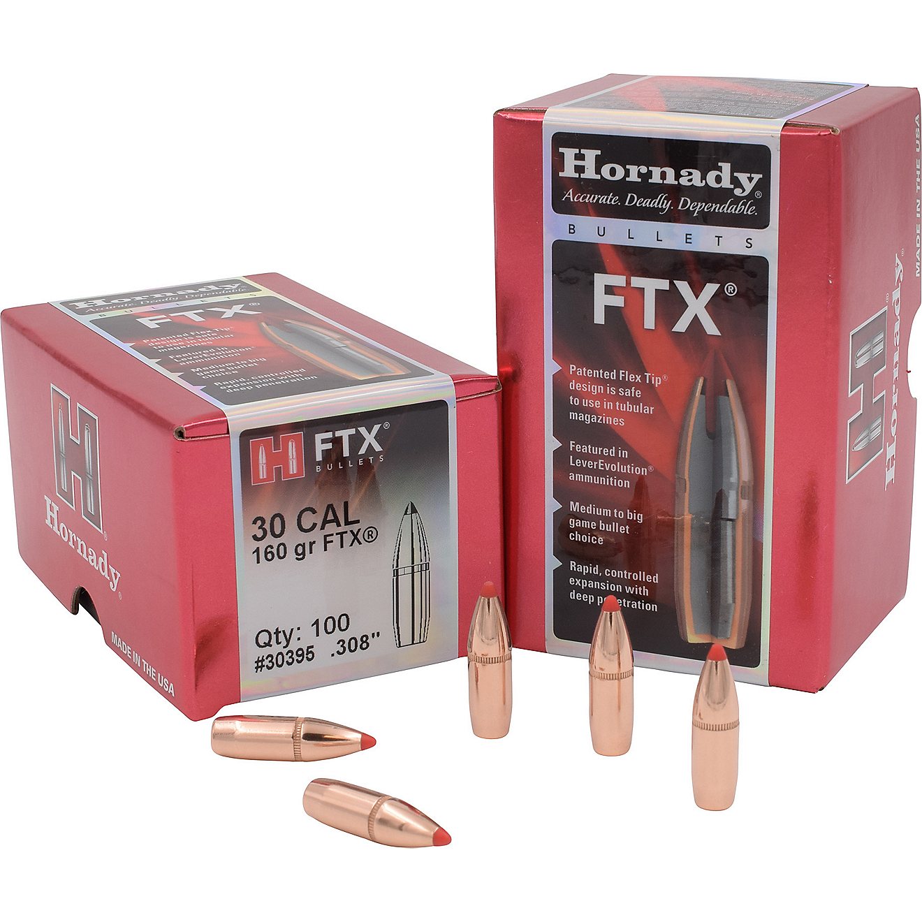 Hornady FTX® .308 Winchester 160-Grain Bullets                                                                                  - view number 1